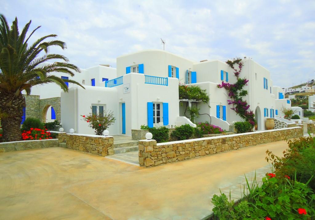 Cyclades Blue Aparthotel Ornos  Bagian luar foto