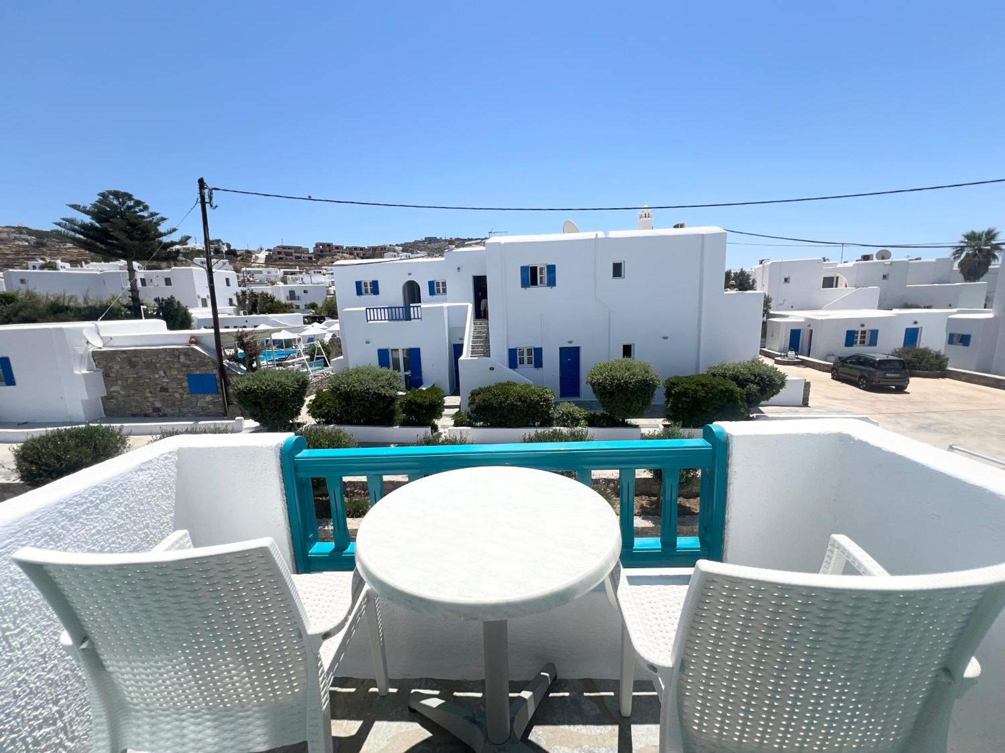 Cyclades Blue Aparthotel Ornos  Bagian luar foto