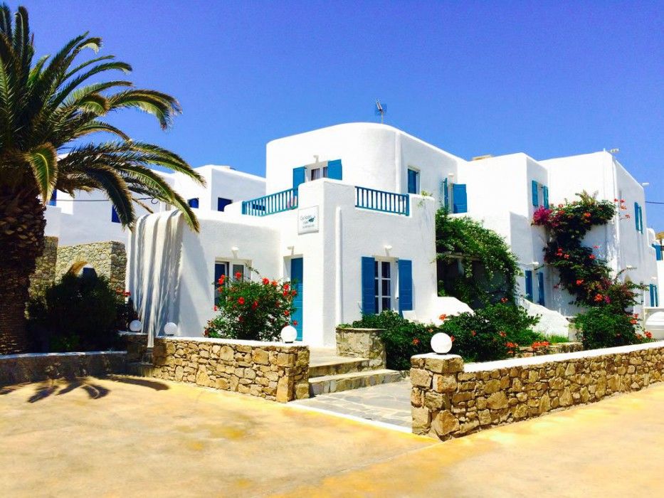 Cyclades Blue Aparthotel Ornos  Bagian luar foto